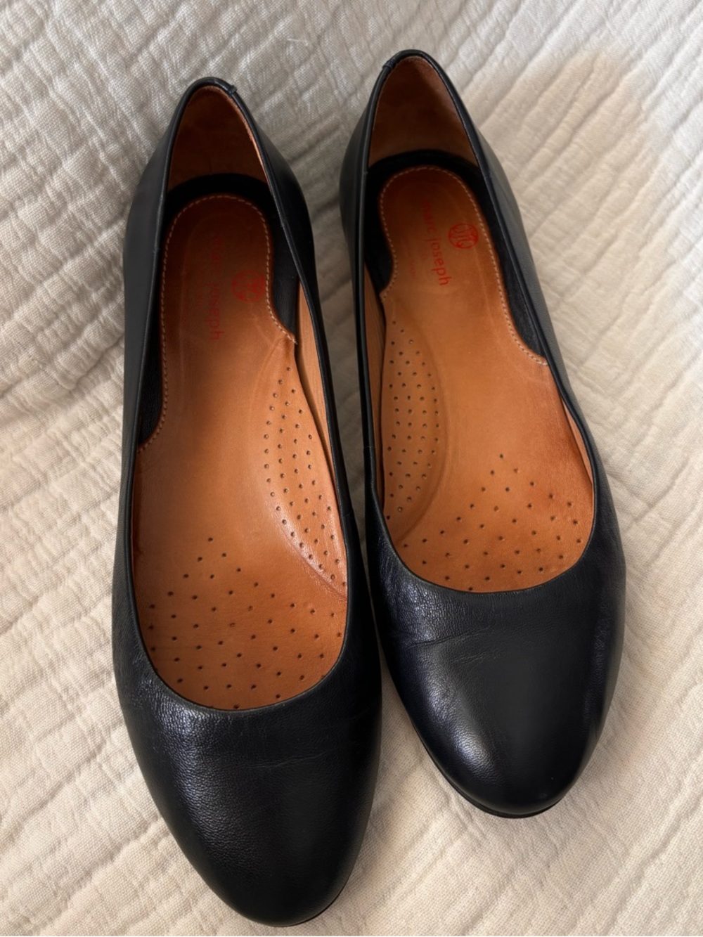 Marc Joseph New York Broad St. 2.0 Navy Blue Leather Pumps size 8.5
